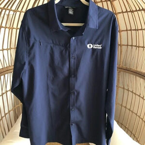 North End Sport dark blue button down